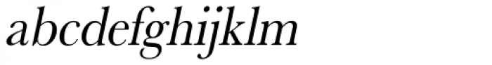 URW Baskerville ExtraNarrow Oblique Font LOWERCASE