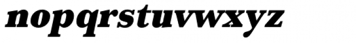 URW Baskerville ExtraNarrow UltraBold Oblique Font LOWERCASE