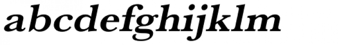 URW Baskerville ExtraWide Bold Oblique Font LOWERCASE