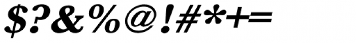 URW Baskerville ExtraWide ExtraBold Oblique Font OTHER CHARS