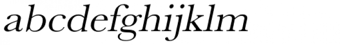 URW Baskerville ExtraWide Oblique Font LOWERCASE