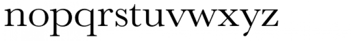 URW Baskerville ExtraWide Font LOWERCASE