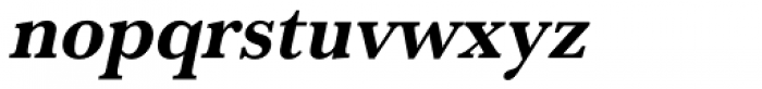 URW Baskerville Narrow Bold Oblique Font LOWERCASE