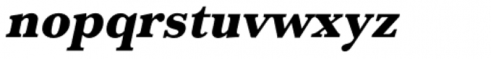 URW Baskerville Narrow ExtraBold Oblique Font LOWERCASE