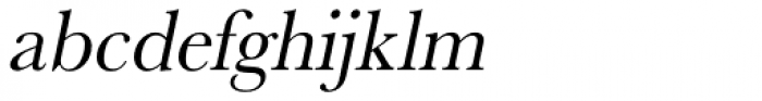 URW Baskerville Narrow Oblique Font LOWERCASE