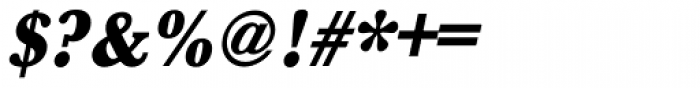 URW Baskerville Narrow UltraBold Oblique Font OTHER CHARS