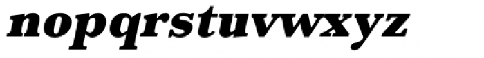 URW Baskerville Narrow UltraBold Oblique Font LOWERCASE