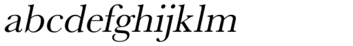 URW Baskerville Oblique Font LOWERCASE