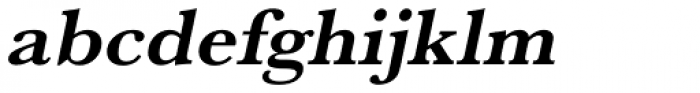 URW Baskerville Wide Bold Oblique Font LOWERCASE