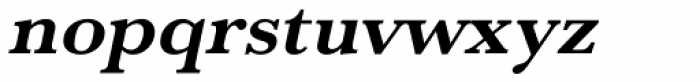 URW Baskerville Wide Bold Oblique Font LOWERCASE