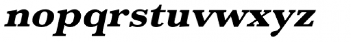 URW Baskerville Wide ExtraBold Oblique Font LOWERCASE
