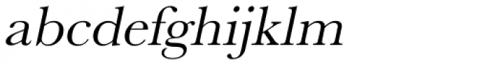URW Baskerville Wide Oblique Font LOWERCASE