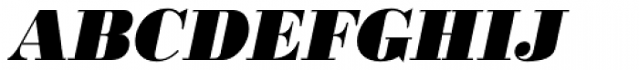 URW Bodoni ExtraBold Oblique Font UPPERCASE