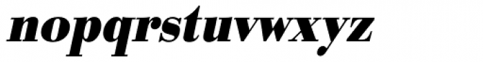 URW Bodoni ExtraNarrow Bold Oblique Font LOWERCASE