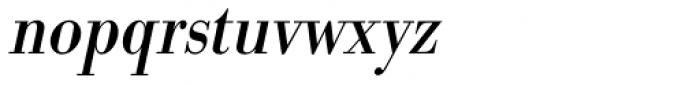 URW Bodoni ExtraNarrow Oblique Font LOWERCASE