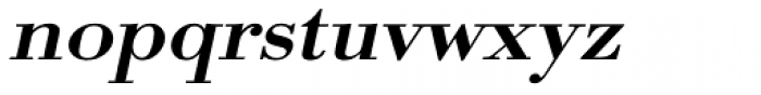 URW Bodoni ExtraWide Medium Oblique Font LOWERCASE
