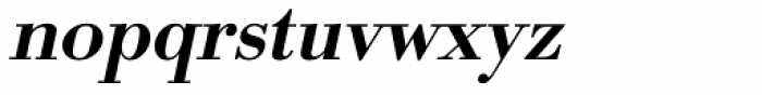 URW Bodoni Medium Oblique Font LOWERCASE