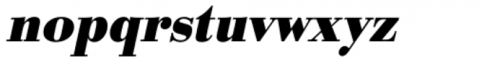 URW Bodoni Narrow Bold Oblique Font LOWERCASE