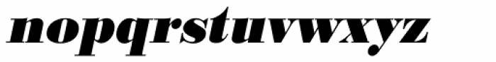 URW Bodoni Narrow ExtraBold Oblique Font LOWERCASE