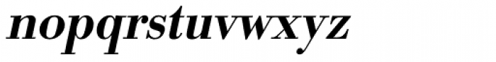 URW Bodoni Narrow Medium Oblique Font LOWERCASE