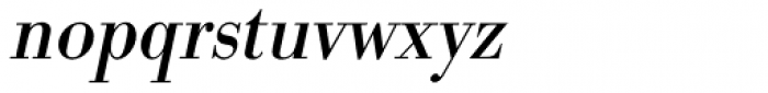 URW Bodoni Narrow Oblique Font LOWERCASE