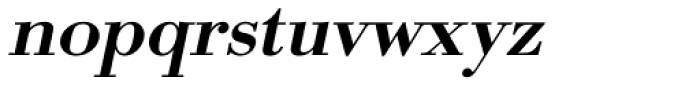 URW Bodoni Wide Medium Oblique Font LOWERCASE