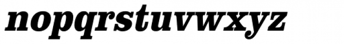 URW Clarendon ExtraNarrow Bold Oblique Font LOWERCASE