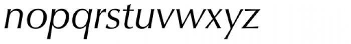 URW Classico Italic Font LOWERCASE