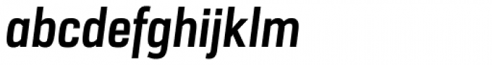 URW Dock Condensed Bold Italic Font LOWERCASE