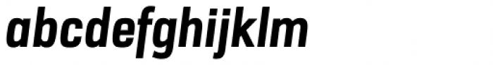 URW Dock Condensed Extra Bold Italic Font LOWERCASE