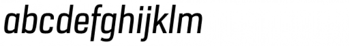 URW Dock Condensed Medium Italic Font LOWERCASE