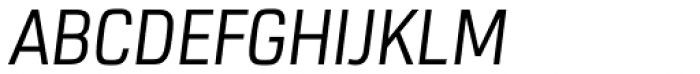 URW Dock Condensed Regular Italic Font UPPERCASE