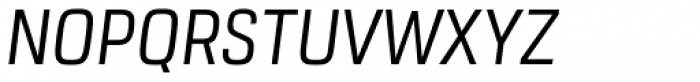 URW Dock Condensed Regular Italic Font UPPERCASE
