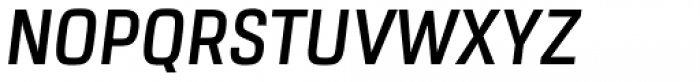 URW Dock Condensed Semi Bold Italic Font UPPERCASE