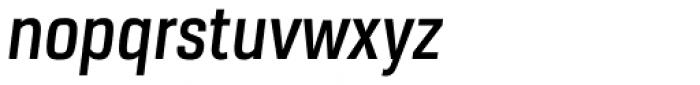 URW Dock Condensed Semi Bold Italic Font LOWERCASE