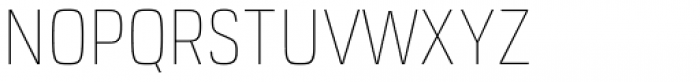 URW Dock Condensed Thin Font UPPERCASE