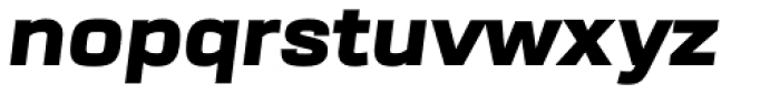URW Dock Extended Black Italic Font LOWERCASE