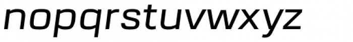 URW Dock Extended Medium Italic Font LOWERCASE