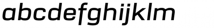 URW Dock Extended Semi Bold Italic Font LOWERCASE