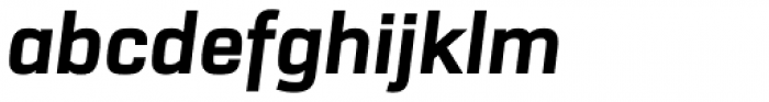 URW Dock Extra Bold Italic Font LOWERCASE