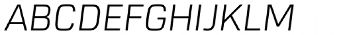 URW Dock Light Italic Font UPPERCASE