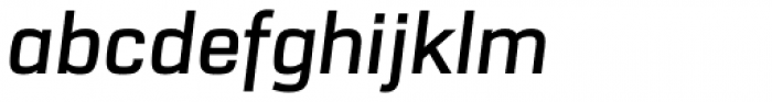URW Dock Semi Bold Italic Font LOWERCASE