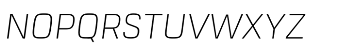 URW Dock Std ExtraLight Italic Font UPPERCASE