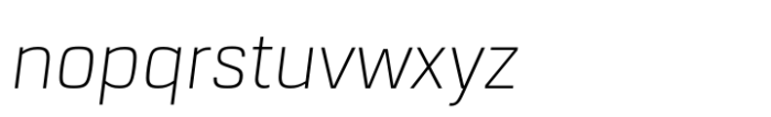 URW Dock Std ExtraLight Italic Font LOWERCASE