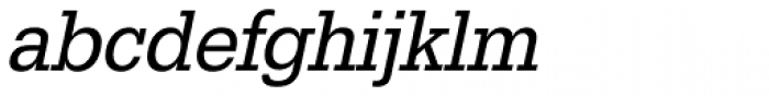 URW Egyptienne ExtraNarrow Oblique Font LOWERCASE
