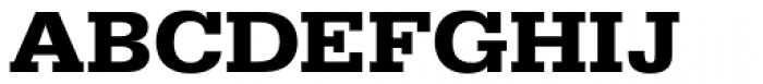 URW Egyptienne ExtraWide Bold Font UPPERCASE