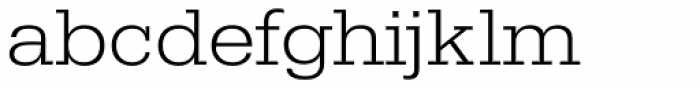 URW Egyptienne ExtraWide Light Font LOWERCASE