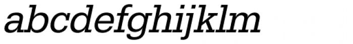 URW Egyptienne Narrow Oblique Font LOWERCASE