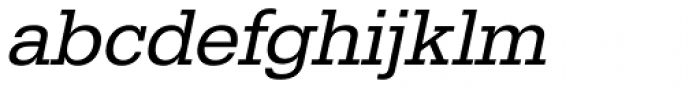 URW Egyptienne Oblique Font LOWERCASE