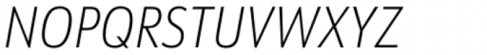 URW Form Cond Extra Light Italic Font UPPERCASE